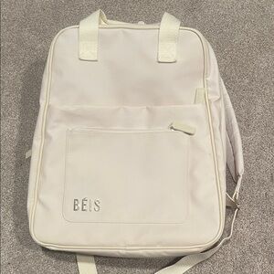 BEIS Ivory Backpack with Front Pocket